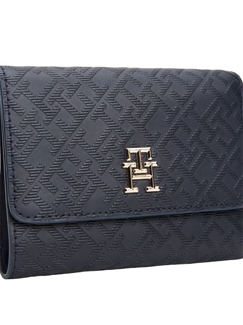 Portafoglio blu in pelle Tommy Hilfiger | AW0AW17257DW6